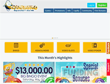 Tablet Screenshot of cyberbingo.com